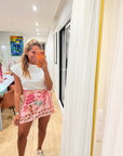 Saia Pareô Estampada curta