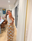 Saia Pareô Estampada comprida