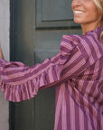 Camisa Riscas Roxa