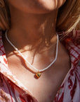 Fio de pérolas com Brilhante OU com Coração