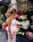 Conjunto flowers pink