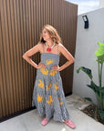 Vestido caranguejo amarelo