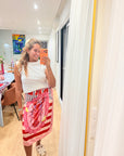 Saia Pareô Estampada midi