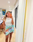 Saia Pareô Estampada curta