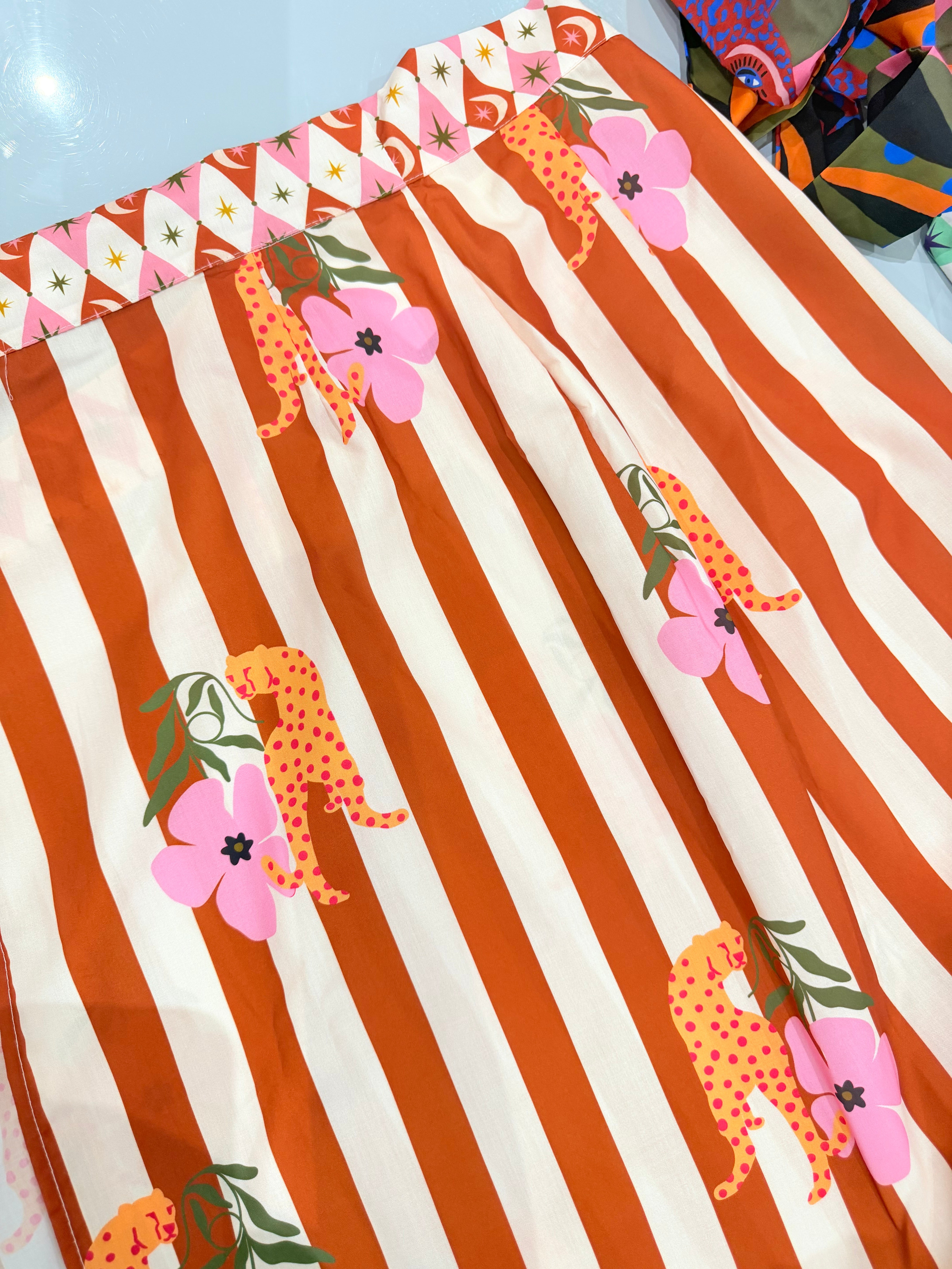 Saia Pareô Estampada comprida