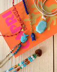Colar blue lucky fish