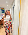 Saia Pareô Estampada comprida