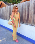 Conjunto Vichy neon