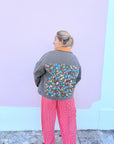 Blusão mega flores
